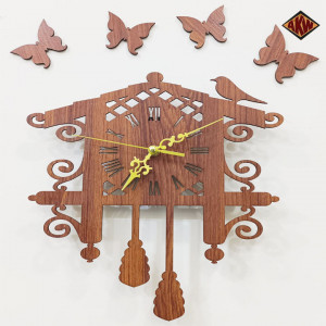 Latest Wall Clock 3D Wooden Watch DIY Design For Home Decor