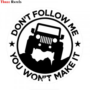 Don't Follow Me Car Sticker, Stickers For Cars