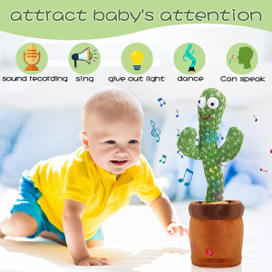 Rechargeable Dancing Cactus Toy with Recording