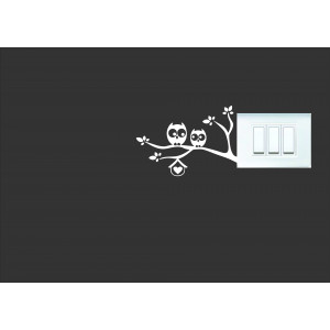Switch Board White Wall Sticker(5.5x3.8inches) - Home Decoration