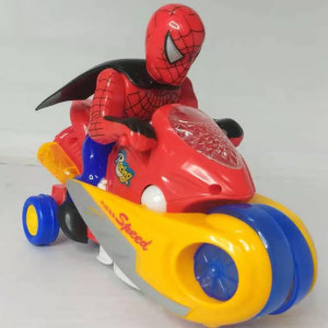 SPIDERMAN MOTORCYCLE WITH 3D LIGHTS TOY FOR KIDS