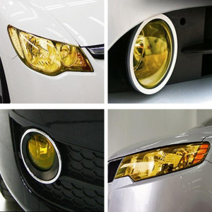 Yellow Fog Vinyl Sheet for Car and motorbike Headlight(30x60cm) for car styling Car Stickers