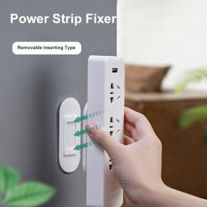 wall mounted self adhesive socket electric extension holder