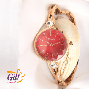 Stylish Chain Watch With Stone For Women and Girls