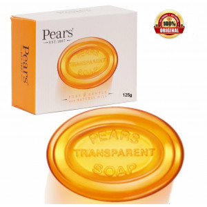 Pears Transparent Soap 125 Gram - Gentle Care Orange