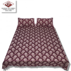 Khawaja King size double bed sheet 100% cotton