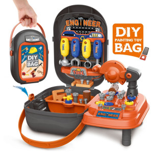 DIY bag pretend tool kit Engineering tool kit for kids