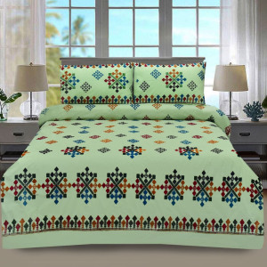 Magical Mermaids Cotton Embroidery Bedsheet Set