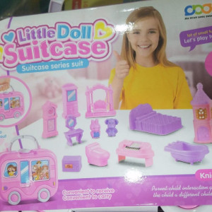 Little doll suitcase doll house Convenient to receive and carry doll