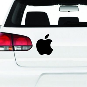 Apple Logo Sticker (Black) Automobile Sport Styling Decoration Car